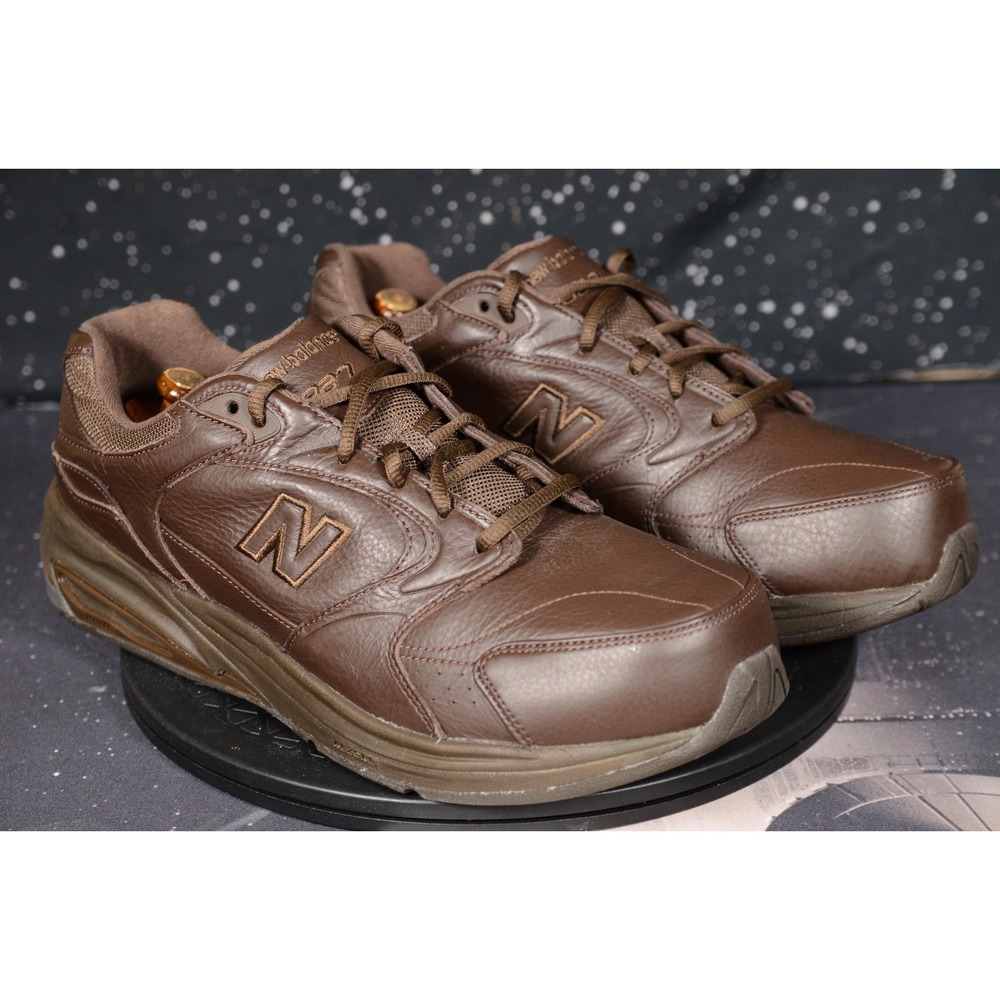 New Balance 927 Shoes Mens Size 13 Brown Leather 4E Walking MW927BR Extra Wide